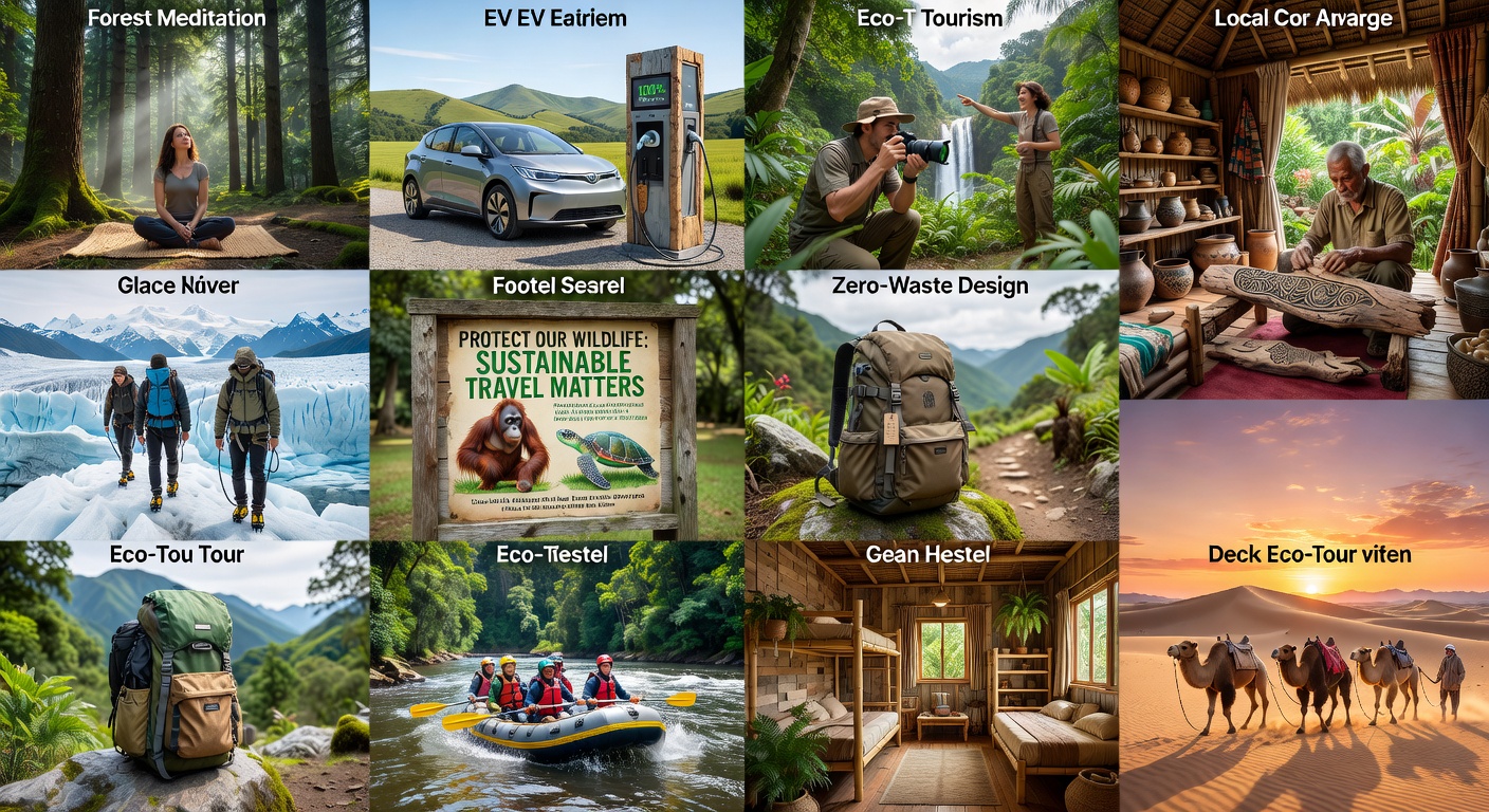 Ancient rainforest of Borneo with orangutans