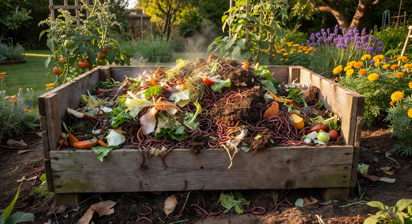 Composting bin organic waste management