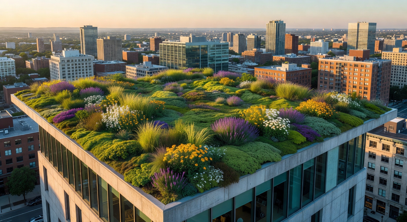 Green roof sustainable accommodation