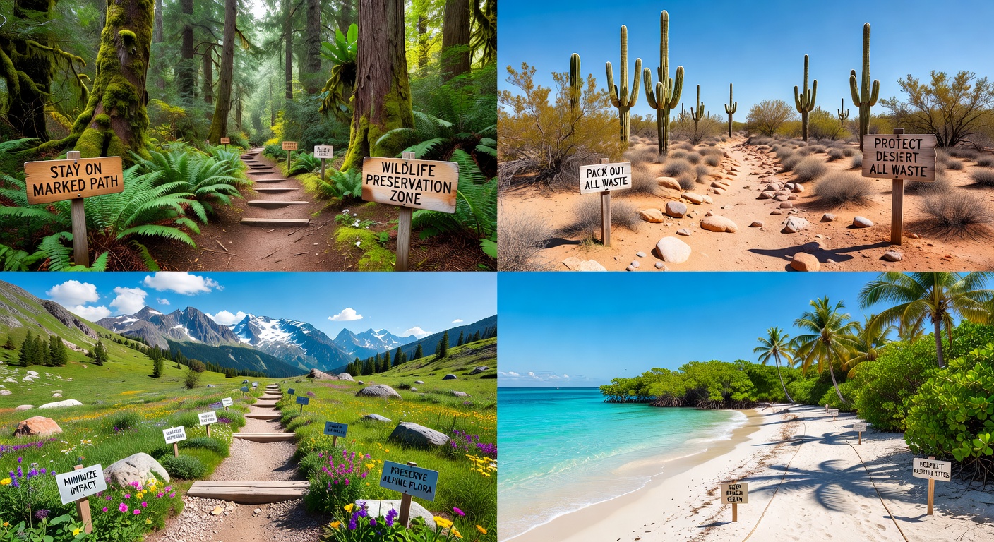 Sustainable trail travel with minimal gear