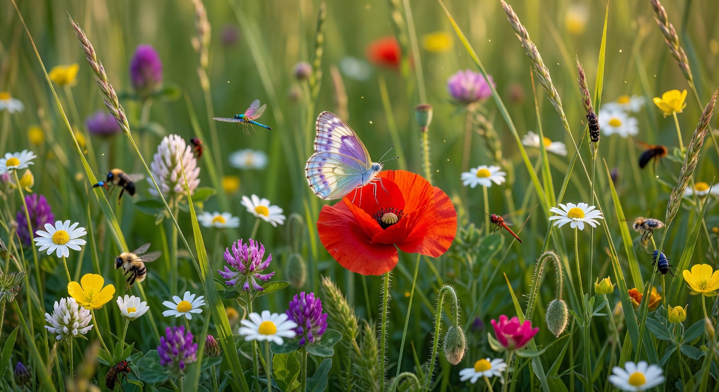 Butterfly on Wildflower